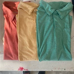 Three Polo Shirts - with picket. Youth - Large.